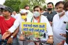 महंगाई के खिलाफ कांग्रेस का हल्ला बोल: डोटासरा के नेतृत्व में निकाली साइकिल रैली, पेट्रोल-डीजल की कीमतें कम करने की मांग