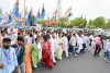 सोनिया-राहुल को ईडी का नोटिस: पीसीसी ने ईडी ऑफिस तक निकाला पैदल मार्च
