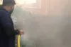 चंबल रिवर फ्रंट पर झाड़ियों में लगी आग, एक दमकल से पाया काबू 