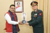 मुख्यमंत्री से साउथ वेस्टर्न  कमांड के कमांडर GOC इन चीफ़ धीरज सेठ ने की शिष्टाचार मुलाक़ात 