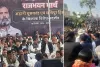 अडानी घूसकांड और मणिपुर हिंसा मामले में कांग्रेस का विरोध प्रदर्शन, निकाला पैदल मार्च