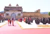 जयपुर में अमेरिकी उपराष्ट्रपति का स्वागत, आमेर किले में भव्य आतिथ्य