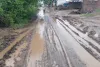 मुख्य मार्ग पर भरा पानी बन रहा मुसीबत, ग्रामीण और राहगीर हो रहे परेशान  