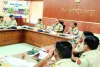 त्योहारों पर कानून व्यवस्था को लेकर विचार-विमर्श : गश्त एवं नाकाबंदी करने के निर्देश, पेण्डिंग मामलों के निस्तारण पर भी मंथन 
