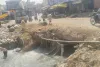 मुख्य ड्रेन की क्षतिग्रस्त पुलिया छह माह से अधूरी, हादसे का खतरा