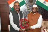 राज्यपाल हरिभाऊ बागडे से नव नियुक्त कुलगुरु प्रो. मदन सिंह राठौड ने की शिष्टाचार भेंट