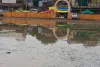 बारिश के बाद महाराज ब्रजराज सिंह स्टेडियम में भरा पानी