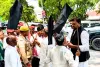प्रयागराज में अखिलेश यादव की गिरफ्तारी के खिलाफ सपा का प्रदर्शन, सुरक्षा के बीच शांतिपूर्ण धरना जारी