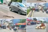 गड्ढे और मवेशी = बरसात में खतरा 