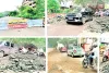 तालाब किनारे रास्ता चालू हुआ : नहीं हटी बाधा, बरसात में दुर्घटना का  खतरा