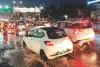 बारिश के बीच जयपुर की रफ्तार पर ब्रेक, परकोटे से टोंक रोड तक रेंगते रहे वाहन