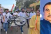 ई-20 ईंधन नीति के विरोध में युवा कांग्रेस का प्रदर्शन, गडकरी आवास घेरने निकले कार्यकर्ता हिरासत में लिए गए