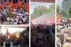 जयपुर में करणी सेना की रैली पर बवाल: पुलिस ने किया लाठीचार्ज और वाटर कैनन का इस्तेमाल, कई जगह धक्का-मुक्की