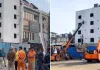 जयपुर के मालवीय नगर में बड़ा खतरा : निर्माणाधीन बिल्डिंग ढहने की कगार पर, इलाके में हड़कंप