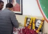 पीसीसी मुख्यालय पर कार्यक्रम, कांग्रेसजनों ने हरिदेव जोशी और व्यास को पुष्पांजलि अर्पित की