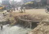 मुख्य ड्रेन की क्षतिग्रस्त पुलिया छह माह से अधूरी, हादसे का खतरा
