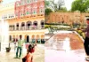 तपते जयपुर में ठंडक की पहल : स्मारकों में पानी की फुहारों से पर्यटकों को राहत, शहर के विभिन्न पर्यटन स्थलों पर पानी का छिड़काव