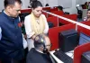 मुख्य सचिव और पुलिस महानिदेशक ने किया 181 हेल्पलाइन केंद्र का निरीक्षण