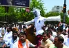 राहुल गांधी के बयान पर भाजपा का प्रदर्शन : कांग्रेस नेता का किया पुतला दहन, मदन राठौड़ ने कहा- अब कांग्रेस के पास नहीं बचा जनसमर्थन