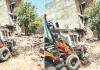 आठ बीघा भूमि पर अवैध कॉलोनी बसाने का प्रयास विफल, मॉडल टाउन में सड़क से हटाया अतिक्रमण