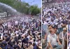 नीट पेपर लीक के विरोध में कांग्रेस का प्रदर्शन : बैरिकेड्स पर चढ़े कार्यकर्ताओं पर पुलिस ने किया वाटर कैनन का इस्तेमाल, धरने पर बैठे खाचरियावास