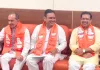 राज्यसभा चुनाव : नामांकन से पहले भाजपा कार्यालय पहुंचे सतीश पूनिया और अलका गुर्जर, कार्यकर्ताओं ने किया स्वागत