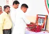 पीसीसी में पुष्पांजलि कार्यक्रम, कांग्रेसजनों ने शिवचरण माथुर को पुष्पांजलि की अर्पित