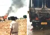 359 गैस सिलेंडर लेकर जा रहे ट्रक के केबिन में लगी आग, जनहानि नहीं