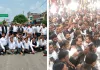युवाओं पर लाठीचार्ज के खिलाफ अधिवक्ताओं का प्रदर्शन, कलेक्ट्रेट तक निकाला जुलूस; दोषियों पर कार्रवाई की मांग