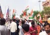 झोटवाड़ा की जन समस्याओं को लेकर कांग्रेस का प्रदर्शन, जेडीए कूच के दौरान पुलिस ने रोका