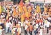 गुलाबी नगरी में गूंजा भगवा आक्रोश, संतों की अगुवाई में निकली विशाल रैली