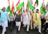 बारिश के बीच जयपुर में निकली भव्य तिरंगा यात्रा: नड्डा-भजनलाल समेत हजारों लोगों ने लहराया तिरंगा, जेपी नड्डा बोले—तिरंगा यात्रा देश की गहरी भावनाओं और राष्ट्रीय चेतना से जुड़ा जनआंदोलन