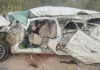 बीकानेर में दर्दनाक सड़क हादसा: करणी माता के दर्शन को जा रही कैंपर बस से टकराई, युवक की मौत; 9 श्रद्धालु घायल