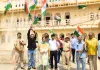 हवामहल स्मारक में लहराया तिरंगा, गूंजा देशभक्ति का जज्बा