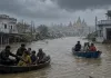 मूसलाधार बारिश से प्रयागराज में हाहाकार: घरों में 5-6 फीट पानी, नावों से निकाले गए लोग; थाना भी जलमग्न