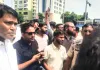 नगर निगम चुनाव: वार्ड 24 के कार्यकर्ताओं ने मतगणना परिसर के बाहर किया विरोध प्रदर्शन