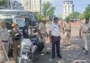 महापौर चुनाव के मतदान की तैयारी शुरू, निगम कार्यालय के बाहर पुलिस जाप्ता तैनात