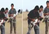 रेगिस्तान के आसमान में उड़ान : ब्रीडिंग सेंटर के दो गोडावण पहली बार जंगल में छोड़े, आंखों पर काली पट्टी बांधकर लाया गया रिलीज साइट तक