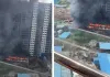 महाराष्ट्र में ऊंची इमारत में आग लगने से एक महिला की मौत :  25 लोगों को बचाया, कई लोग खुद ही बाहर निकले