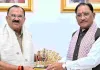 देवनानी ने विष्णुदेव साय से की मुलाकात, शदाणी दरबार में दर्शन कर संत युधिष्ठिर लाल से लिया आशीर्वाद