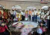 खोले के हनुमान मंदिर में सजी रंगोली, ‘सेवा संकल्प अभियान’ के तहत कार्यकर्ताओं ने लिया जनसेवा का संकल्प
