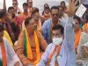BJP का नगर निगम सिविल लाइन जोन पर धरना