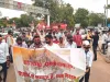 छात्रों ने शिक्षकों के समर्थन में निकाली रैली 