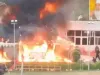 मैरिज गार्डन  के सफारी  टेंट में आग लगने से दुल्हनों के दादा जिंदा जले