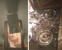 घरेलू गैस पाइप में लीकेज के बाद लगी आग, कोई हताहत नहीं