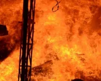 रूस में बिजली लाइन से लगी आग, 16 घर जले