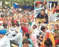 शहीद स्मारक पर अभ्यर्थियों समेत पहुंचे मां-पिता, कहा-रद्द नहीं हो भर्ती परीक्षा