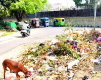 दीपावली पर घरों में की सफाई, सड़कों पर गंदगी