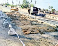 अब पैबंद नहीं सीसी ब्लॉक से कर रहे मरम्मत, सीसी रोड खराब होने पर उस पर डामर का पेचवर्क कराया