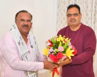 विधानसभा अध्यक्ष वासुदेव देवनानी ने भजनलाल शर्मा से की शिष्टाचार भेंट, दीपोत्सव की दी शुभकामनाएं